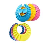 Sosoport 6pezzi Cuffia Doccia Per Ragazzo Morbida Ed Elastica Protezione Per Shampoo e Bagnoschiuma Colore Vivace Regolabile Mesi Anni