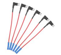 Sosoport 6Pezzi Portafusibili per Auto Copertura Protettiva Adattatori per Fusibili Inline Compatibili con Veicoli Furgoni e