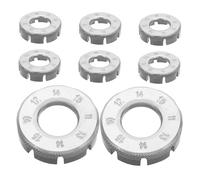 Sosoport 8 Pezzi Chiave Raggi Bici in Resistente Strumento per Tensione e Riparare Cerchioni Mountain Bike Attrezzo Antiscivolo per Manutenzione Ruote Ciclismo