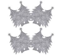 Sosoport 8 Pezzi Portaposate Albero di Natale in Feltro, Copri Posate a Tema Xmas, per Forchette e Cucchiai, , Decorazione Tavola per Cena di Natale e Festa Xmas