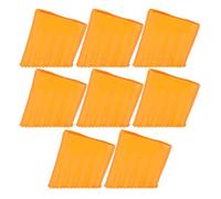 Sosoport 8 Pezzi Tappi Terminali Antiscivolo per Scale Copripiedi Stabilizzatori in Gomma Arancione per Protezione Pavimenti Accessori per Gambe Scale a Pioli Uso Domestico e Esterno