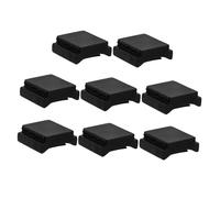 Sosoport 8pezzi Supporto Per Plettro Per Basso in Silicone Nero Accessorio Per Plettro Per Chitarra e Ukulele Clip Per Adatto Per Vari Generi Musicali