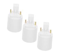 Sosoport Adattatori per Portalampade G23 a E27 3 Pezzi Convertitore Base Lampada a Due Contatti Resistente al Calore Spina di Conversione per Luci LED per Casa Ufficio e Spazi