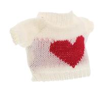 Sosoport adoro il maglione bianco bambole maschili per i più piccoli Pelusie di orso peluche del rapper fascia porta bebè peluche per ragazze costume da neonato vestiti da elfo kanye filato