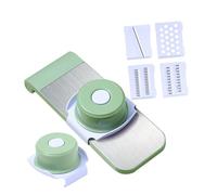 Sosoport Affetta Verdure in Acciaio e Abs Tritatutto Cucina Manuale Multifunzione Taglierina e Grattugia Sicura e Facile da per Uso