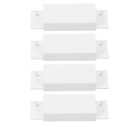 Sosoport Allarme Porta Magnetico Cablato Abs 4 Pezzi Rilevatore Contatto Porta Aperta Per Sicurezza Domestica e Ufficio