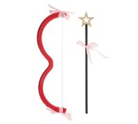 Sosoport Arco e Freccia D’amore Mini Oro per Cosplay di San Valentino | Disegno a Cuore, Plastico e Stoffa, Accessorio per Costumi, Foto a Tema, Feste in Classe