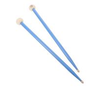 Sosoport Bacchette Doppia Testa per Timpani e Percussioni in Legno di Acero Teste in Feltro Blu, Accessori per Performance e Pratica Musicale