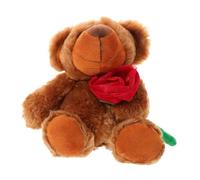 Sosoport bambola dell'orso rosa animale di peluche rosso Animale di peluche di Natale animali di peluche animale di peluche di compleanno animali imbalsamati di natale simpatico orso cotone