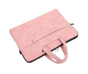Sosoport Borsa Donna per Portatile in Pelle Scamosciata Rosa | Design a Strati, Antigraffio e Resistente All’usura, Leggera e Pulita Nelle Linee