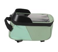 Sosoport Borsa per Bicicletta con Supporto per Telefono Custodia Frontale Solida e Resistente per Telaio Compatibile con Smartphone Fino Ampia capacità per Strumenti e Portafoglio Montaggio