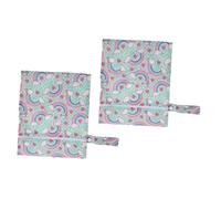 Sosoport Borsa Porta Pannolini Cerniera 2 Pezzi Per Ragazzo Ragazza, Organizer Portatile in Poliestere Traspirante Per Pannolini Bagnati e Asciutti, Da Viaggio e Uso Quotidiano