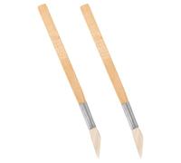 Sosoport Brunitoio in Agata con Manico 2 Pezzi Strumento Fai da Te per Lucidare e Levigare Gioielli, Utensile per Lavorazione Artigianale e Manutenzione Bigiotteria