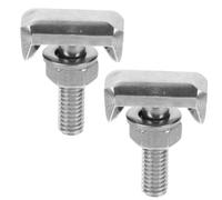 Sosoport Bullone a T e Dado in Acciaio Inox 304 per Terminale Cavo Batteria Auto Set da 2 Pezzi Resistenza alla Corrosione Compatibile la Maggior Parte dei Veicoli