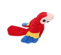 Sosoport burattino da dito pappagallo burattino di uccelli animale di peluche per uccelli Puppet di dito pappagallo impagliato peluche pappagallo imbottito cotone pp