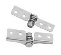 Sosoport Cerniere di Coppia in Acciaio Inox 2 Pezzi Smorzamento Regolabile e Fermo Angolare, Cerniere Idrauliche Silenziose per Armadietti, Porte e Mobili da Cucina, Installazione