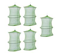 Sosoport Cestino e Rete Da Pesca Portatile 5 Pezzi in Materiale Resistente, Trappola Telescopica Per Pesci e Gamberetti, Rete Trappola Per Attività Di Pesca All’aperto e Uso Famiglia