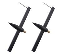 Sosoport Compasso per Argilla 2 Pezzi Righello di Precisione in Acciaio Inox e Plastica, Strumento Versatile per Progetti Artigianali e Modellismo