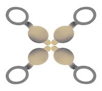 Sosoport Copertura Spioncino Porta in Rame Antico 16Mm Set 4 Pezzi Copri Foro per Appartamento Protezione Privacy Semplice da Installare per Porte D’Ingresso