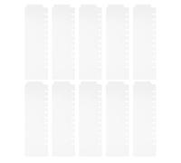 Sosoport Divisori per Raccoglitori a Disco in Plastica Trasparente, Set da 10 Pezzi con Linguette per Quaderni e Planner, Separatori Indice Resistenti e Portatili per Ufficio e