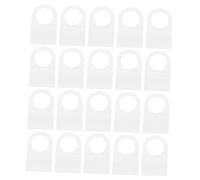 Sosoport Ganci Linguette Autoadesive Per Pannelli Forati in Plastica Trasparente, Linguette Pieghevoli Per Espositori Supermercati, Set 500 Pezzi Per Appendere Merci in Negozi