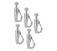 Sosoport Ganci Regolabili per Quadri in Acciaio Inossidabile, Set da 5 Pezzi, Ganci Appendiabiti in Fune di Metallo per Binari da 1-2 Mm, Supporto Sicuro per Gallerie D’arte, Uso