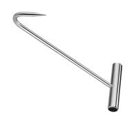 Sosoport Gancio T per Chiusini e Porte Avvolgibili Manico Ergonomico Antiscivolo Sollevatore Multiuso Resistente per Coperchi Canali e Tombini Strumento Professionale per Manutenzione