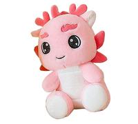 Sosoport Giocattoli di drago di buon auspicio peluche drago impagliato Dragon Soft Toy drago cinese del nuovo anno bel drago giocattolo ornamento del drago pupazzo di pezza cotone pp rosa