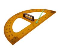 Sosoport Goniometro a 180 Gradi in Plastica Manico per Insegnanti Strumento Didattico per Misurazione Angoli e Disegno su Lavagna Accessorio per Matematica Scolastica