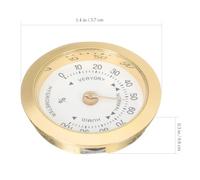 Sosoport Igrometro per Chitarra in Lega Rotondo Portatile Misuratore di Umidità Compatto per Custodia Strumento ad Accessorio Multifunzionale per la Cura dello Strumento