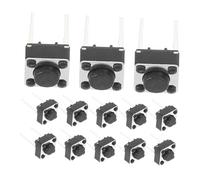 Sosoport Interruttori Tattili Momentanei per Pcb 6x6x5 Mm, 100 Pezzi Pulsanti Plastica 2 Piedini, Sostituzione Elettronica per Dispositivi Industriali ed Elettronici