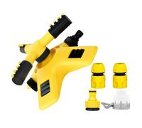 Sosoport Irrigatore Automatico Rotante per Giardino Tubo 5 Metri Giallo | Installazione Rapida, Design Compatibile Pressione, Plastico Resistente, per Aiuole, Tetti Verdi e Terrazzi