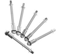 Sosoport Kit 6 Pezzi Viti Per Batteria Anelli Di Gomma, Componenti Per Rullante e Grancassa, Bulloni Per Jazz e Riparazione Strumenti a Percussione