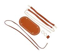 Sosoport Kit Creativo Fare Borsa a Secchiello in Pu Marrone Leggero e Portatile Materiali in Ferro e Lega di Alluminio per Progetti DIY