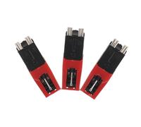 Sosoport Kit Di 3 Puntine Per Giradischi Pesatore Grammofono Giradischi Puntina Universale Per Giradischi Puntina Per Fonografo Metallo Rosso
