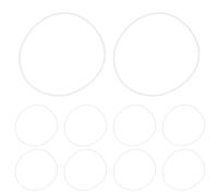 Sosoport Kit di Riparazione 10 Pezzi Guarnizioni di Installazione Anti-Crepa per e da Sole Set di Anelli Ammortizzanti per Maggiore Sicurezza e Durata Adatto per Lavorazione e Uso