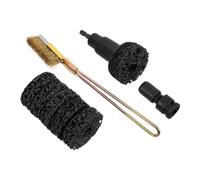 Sosoport Kit per Pulizia Mozzi Auto con Spazzola e Dischi Abrasivi, Utensile per Rimozione Ruggine dal Disco Freno, Attrezzo per Rettifica Mozzo Ruota con Adattatore per Trapano -