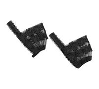 Sosoport Lacci per Tacchi Alti in Pizzo Nero, Antiscivolo e Leggeri, 1 Paio Design Elegante e Comodo per Evitare la Caduta delle Scarpe in Ogni Occasione