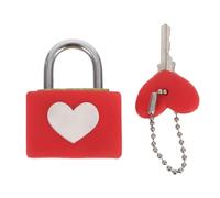 Sosoport Lucchetto a Forma di Cuore con Chiave Rosso Lucchetto Dell’Amore Mini Resistente alle Intemperie per Valigie Borse e Decorazioni Romantiche per Anniversari e Viaggi 50 MM