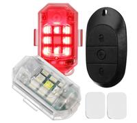 Sosoport Luce Stroboscopica Ricaricabile per Bicicletta, modalità Multiple | ABS ed Elettronica, Batteria 3, 7 V 350 Mah, Ricarica 5 V 1 a Ciclismo e Attività All'aperto