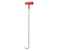 Sosoport Manhole Cover Hook in Acciaio Inox con Manico Antiscivolo Gancio T per Sollevamento Sicuro di Tapparelle di Drenaggio e Coperchi Fognari Strumento Multiuso per Manutenzione Urbana
