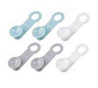 Sosoport Maniglia per Sollevatore Sedile Wc 6 Pezzi in Materiale Tpr Resistente Set Maniglie per Coperchio Wc Colore Bianco Grigio e Azzurro Accessori Pratici per Bagno Domestico e