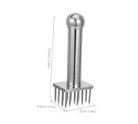 Sosoport Martello Batticarne in Acciaio Inossidabile con Aghi Multi Needle Strumento Tenderizer per Carne Noci e Ghiaccio Resistente e Facile da Usare per Cucina Professionale e Domestica
