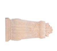 Sosoport Mensola in Legno Intagliata Europea Non Verniciata Applique Decorativa Rustica per Arredamento Casa Mensola Angolare in Legno Massello H17Xl8Xp45 CM per Soggiorno e Corridoio