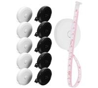 Sosoport Metro a nastro retrattile piccolo 10 pezzi, metro a nastro da cucito flessibile con pulsante automatico, metro a nastro per misurazioni corpo e artigianato, portatile e preciso