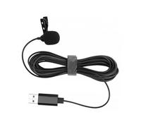 Sosoport Microfono USB Nero in Lega di Alluminio per Notebook e Desktop | Raccolta a 360 Gradi, Design Indipendente, Alta Sensibilità, per Chat Vocali e Lezioni