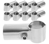 Sosoport Morsetti a T in Acciaio Inox 25Mm per Pali Connettori per Recinzioni e Corrimano Set da 12 Pezzi Fibbia di Fissaggio per Estensione Recinzioni e Montaggio Pali Metalliche