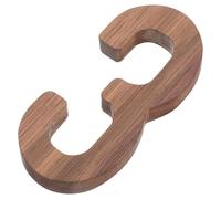 Sosoport Numeri Civici Moderni in Legno Nero Numeri Tridimensionali per Cassette Postali Esterne e Robusti Installazione Rapida per Giardino e Porta di Casa