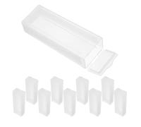 Sosoport Organizzatore di Vetrini per Microscopio in Plastica Trasparente da Laboratorio, Scatola Portaoggetti per 20 Diapositive, Contenitore Riutilizzabile per Conservazione e