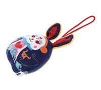 Sosoport Ornamento Coniglio Wufu Coniglietto Di Capodanno Cinese Bush Bush Soffice Coniglietto Bambola Coniglietta Coniglietto Giocattolo Cose Da Coniglio Giocattolo Peluche Blu Cotone Pp